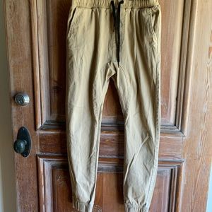 Italy Morn tan elastic waist pants size s